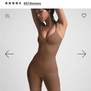 SKIMS Brown Shapewear Bodysuit